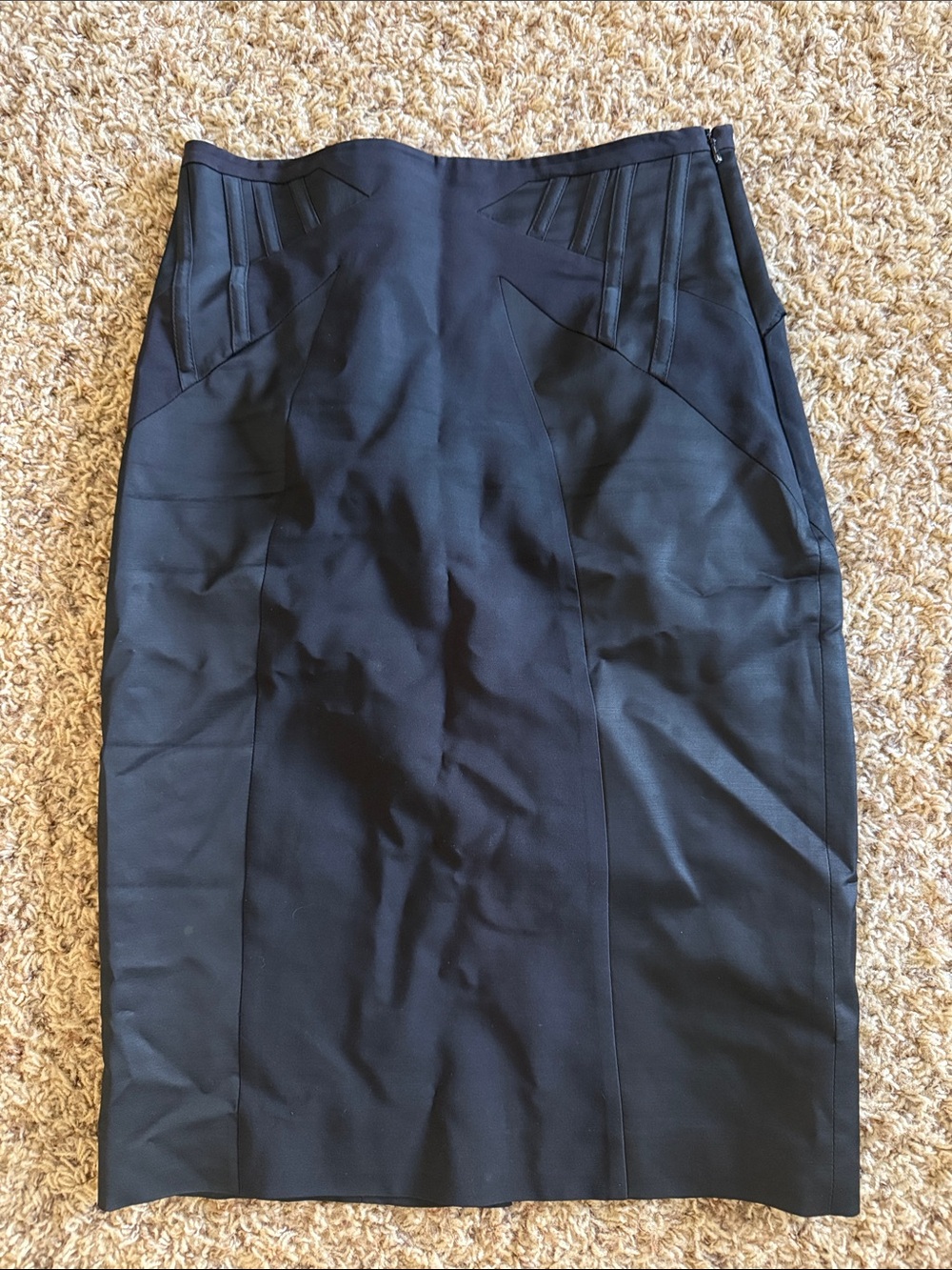 Karen Millen Black Corset Pencil Skirt